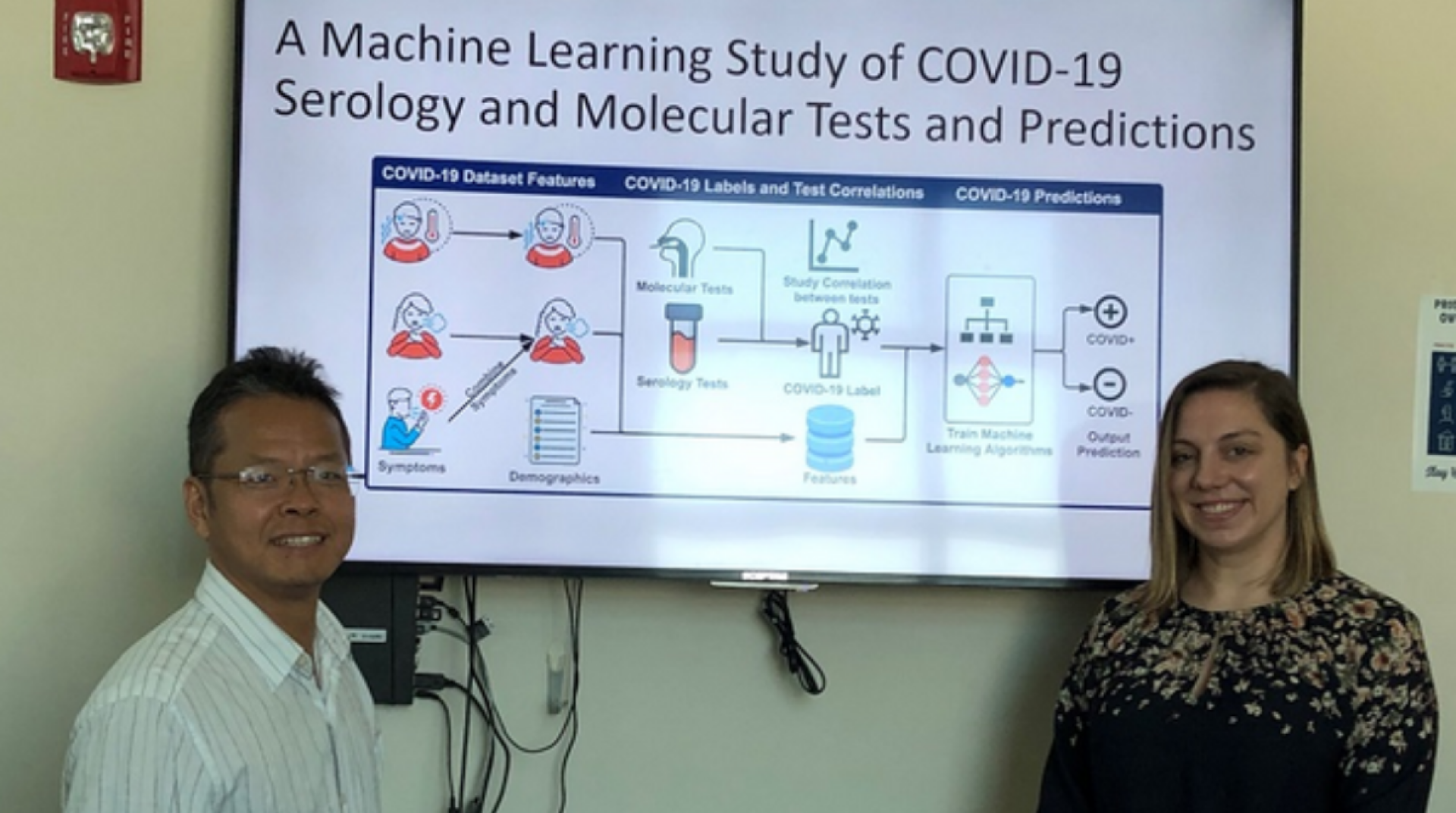 AI system can predict a positive or negative COVID-19 test result AI system can predict a positive or negative COVID-19 test result