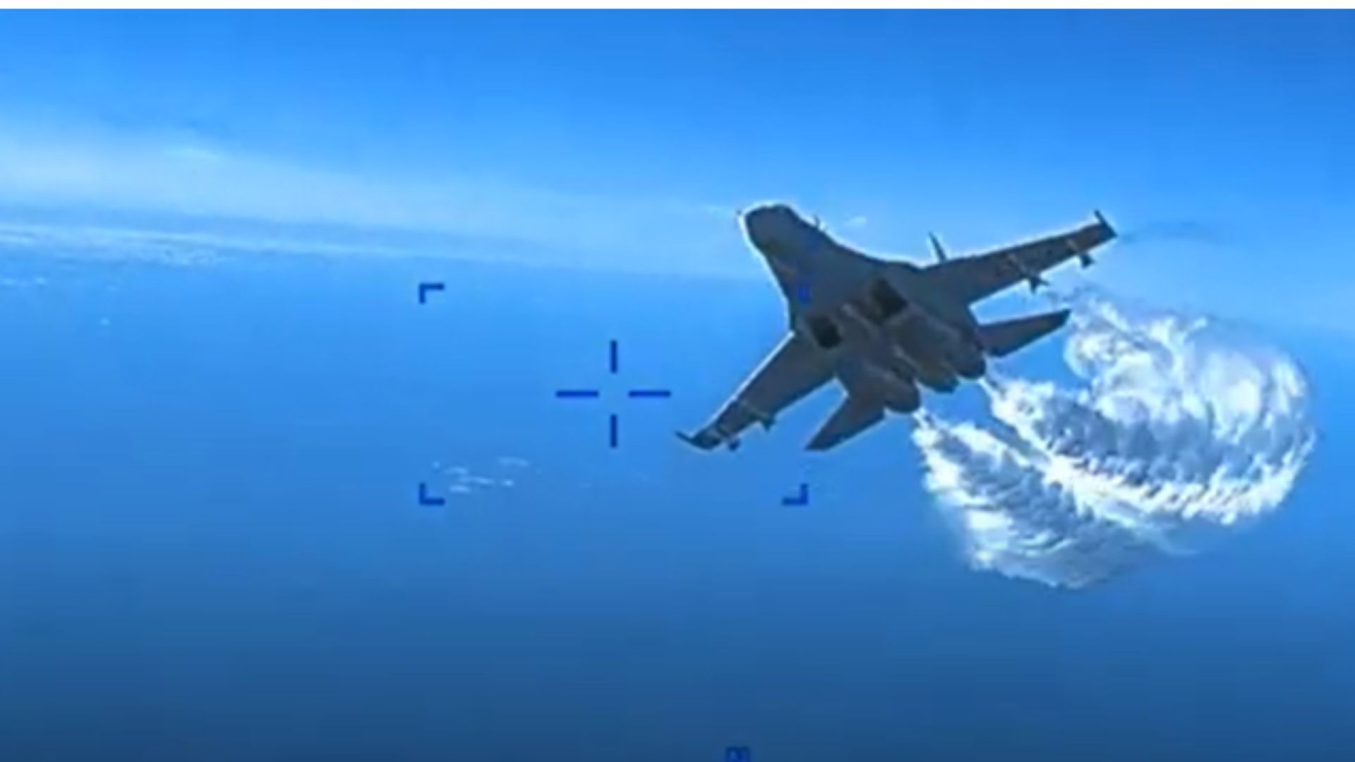 Watch Footage of Russian jets dumping fuel on US MQ9 Reaper drone