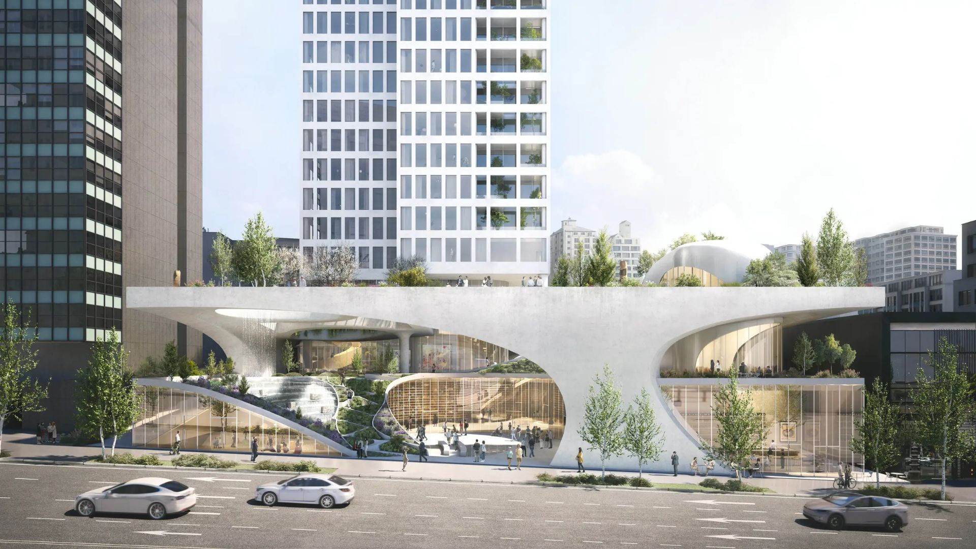Beautiful view of Resident Skyscraper Urban Design Principles