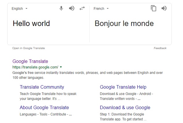 technology and language google translate