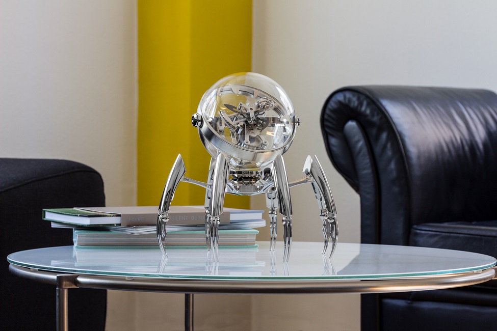 Machine Table Clock This $36,000 Mechanical Table Clock Is for the Person Who Has Everything