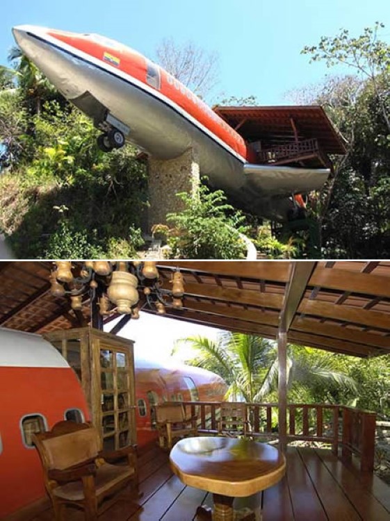 Costa Rica is home to one of the most unusual hotels, an airplane in ...