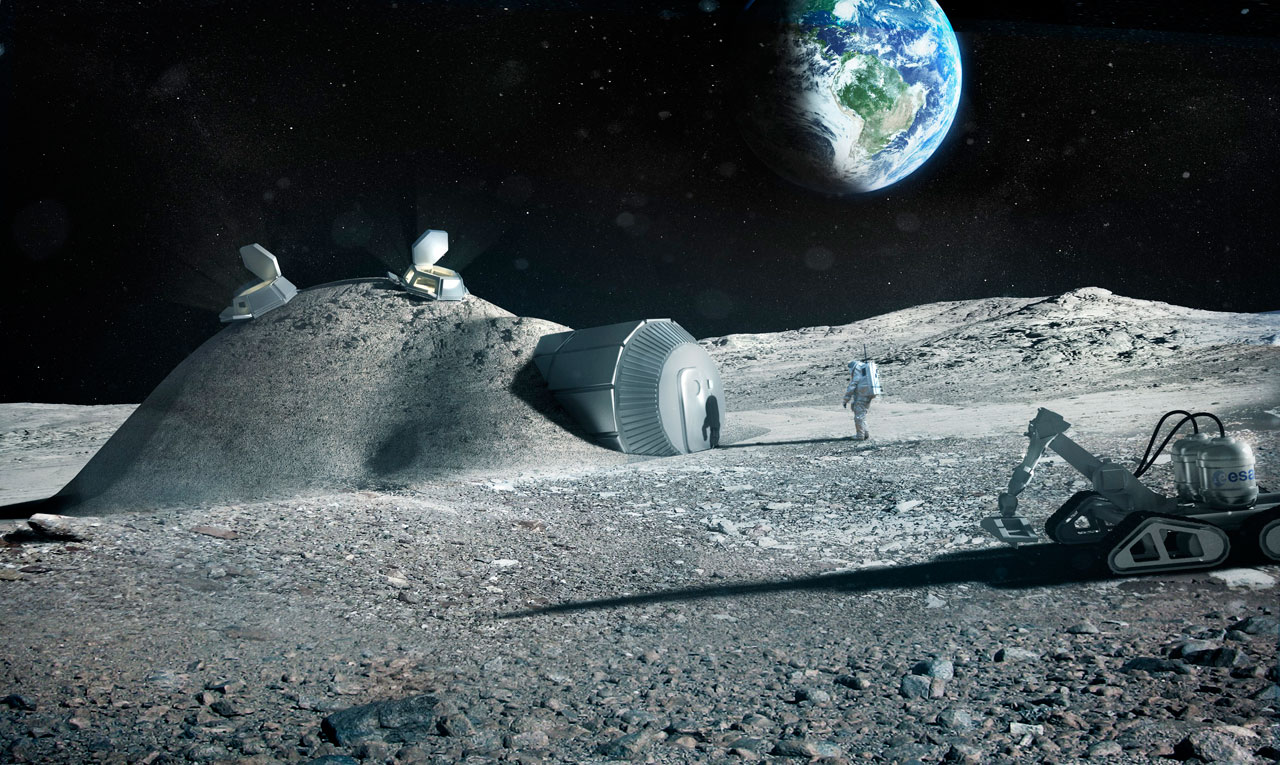 ESA space astronaut village