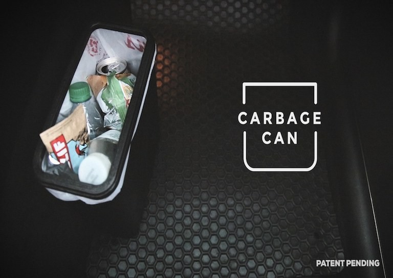 Carbage Can: Topple Proof, Slim Trash Can For Your Car