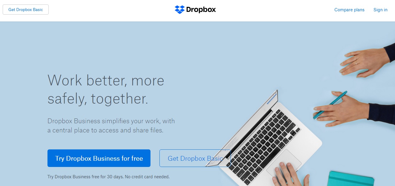 data storage dropbox