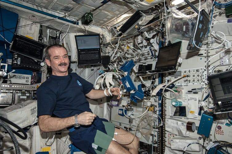 NASA-chris-hadfield-cardio-lab-iss NASA Chris Hadfield Cardio Lab ISS