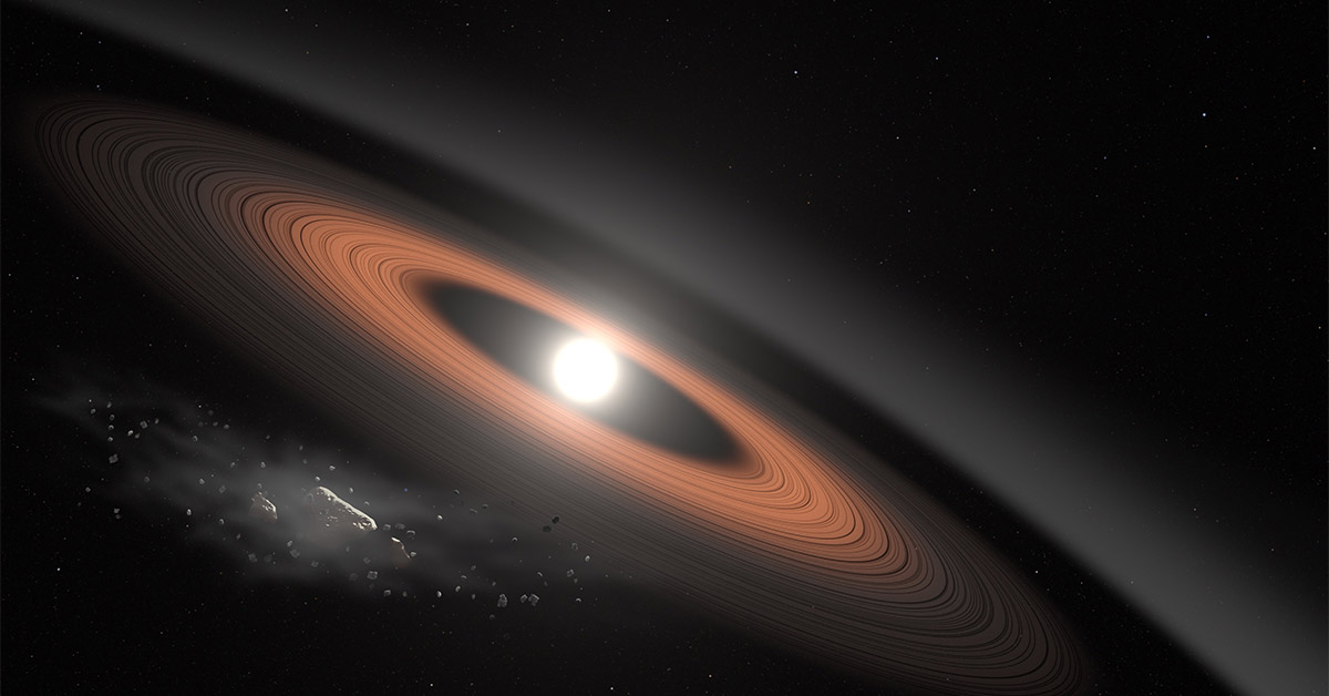 A White Dwarf Star Tearing Apart An Asteroid A White Dwarf Star Tearing Apart An Asteroid