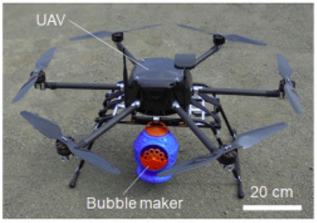 Drones Equipped with Bubble Guns Pollinate Flowers as Bees Decline Drones Equipped with Bubble Guns Pollinate Flowers as Bees Decline
