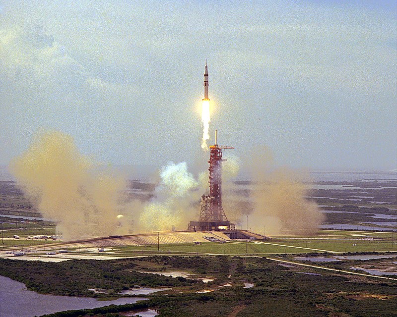 The final launch of a Saturn IB (AS-210) from pad 39B at KSC on July 24th, 1975 (Credit: NASA) The final launch of a Saturn IB (AS-210)