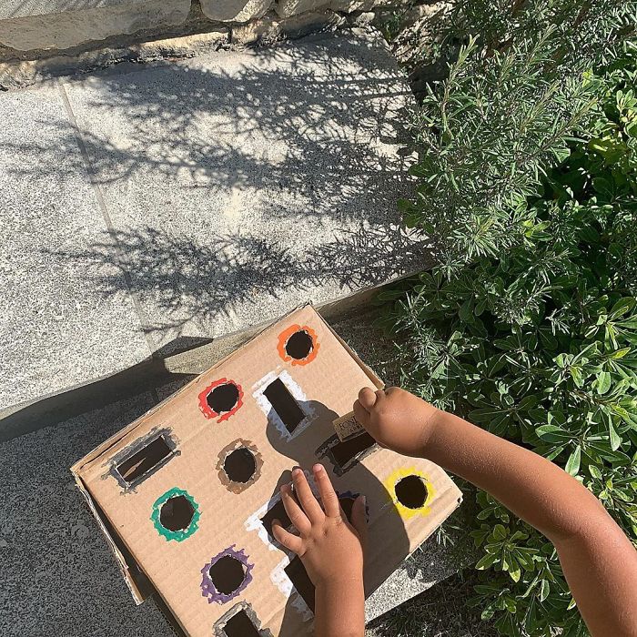 Mom Makes Cardboard Household Items to Teach Her Kids Life Skills Mom Makes Cardboard Household Items to Teach Her Kids Life Skills