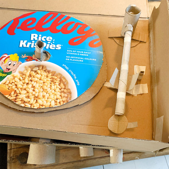 Mom Makes Cardboard Household Items to Teach Her Kids Life Skills Mom Makes Cardboard Household Items to Teach Her Kids Life Skills