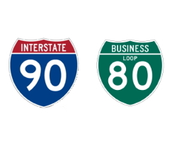 IHS regular and Business Loop shields IHS regular and Business Loop shields