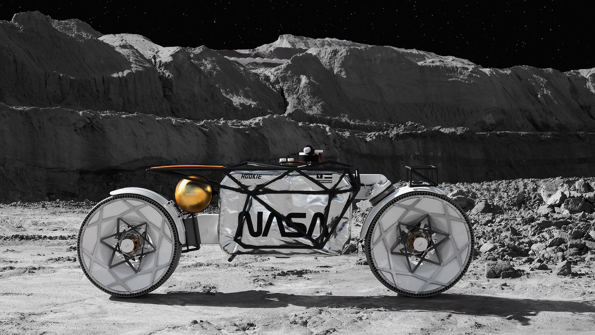 Researchers 3D print moon rover wheel prototype with NASA