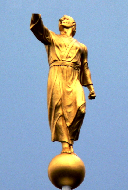 Statue atop the Salt Lake City Temple Statue atop the Salt Lake City Temple