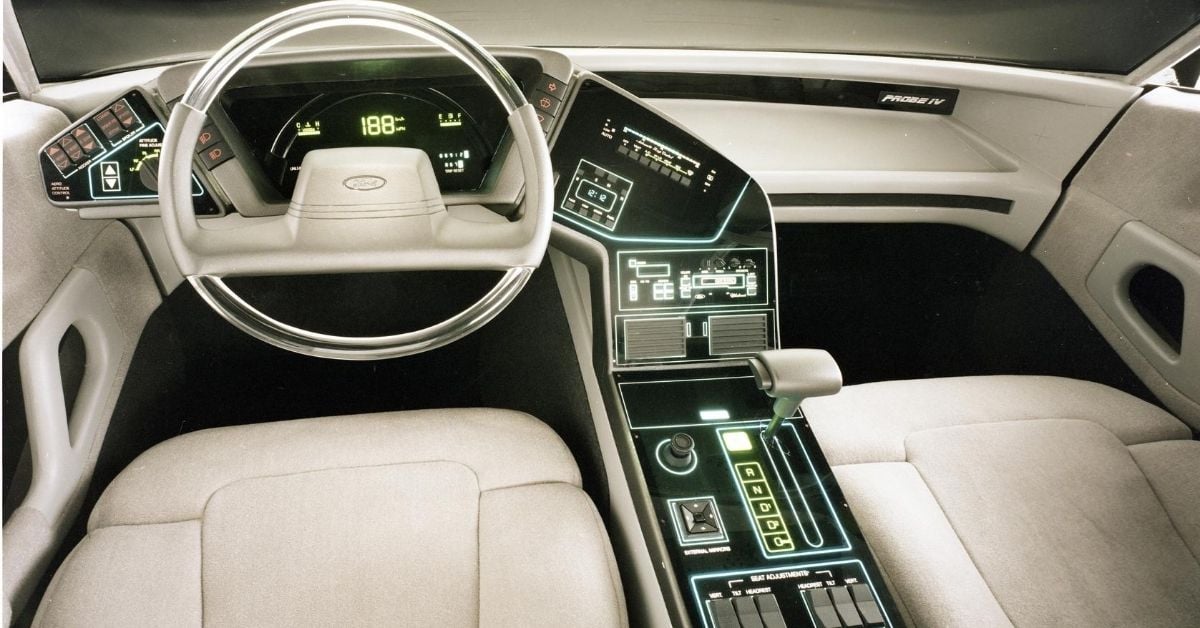 1983-ford-probe-IV-concept-car-interior-neg-cn34745-4 1983 Ford Probe IV concept car interior neg CN34745-4