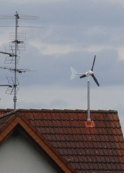 Roof-mounted wind turbines Roof-mounted wind turbines