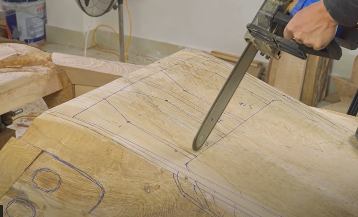 diy carved bugatti rear sections