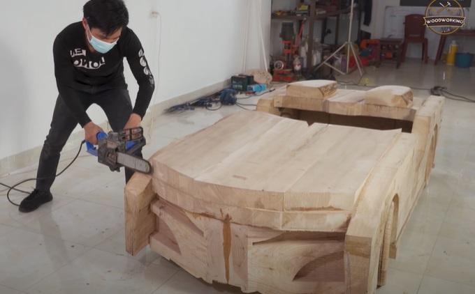 diy wooden bmw 328 chainsaw