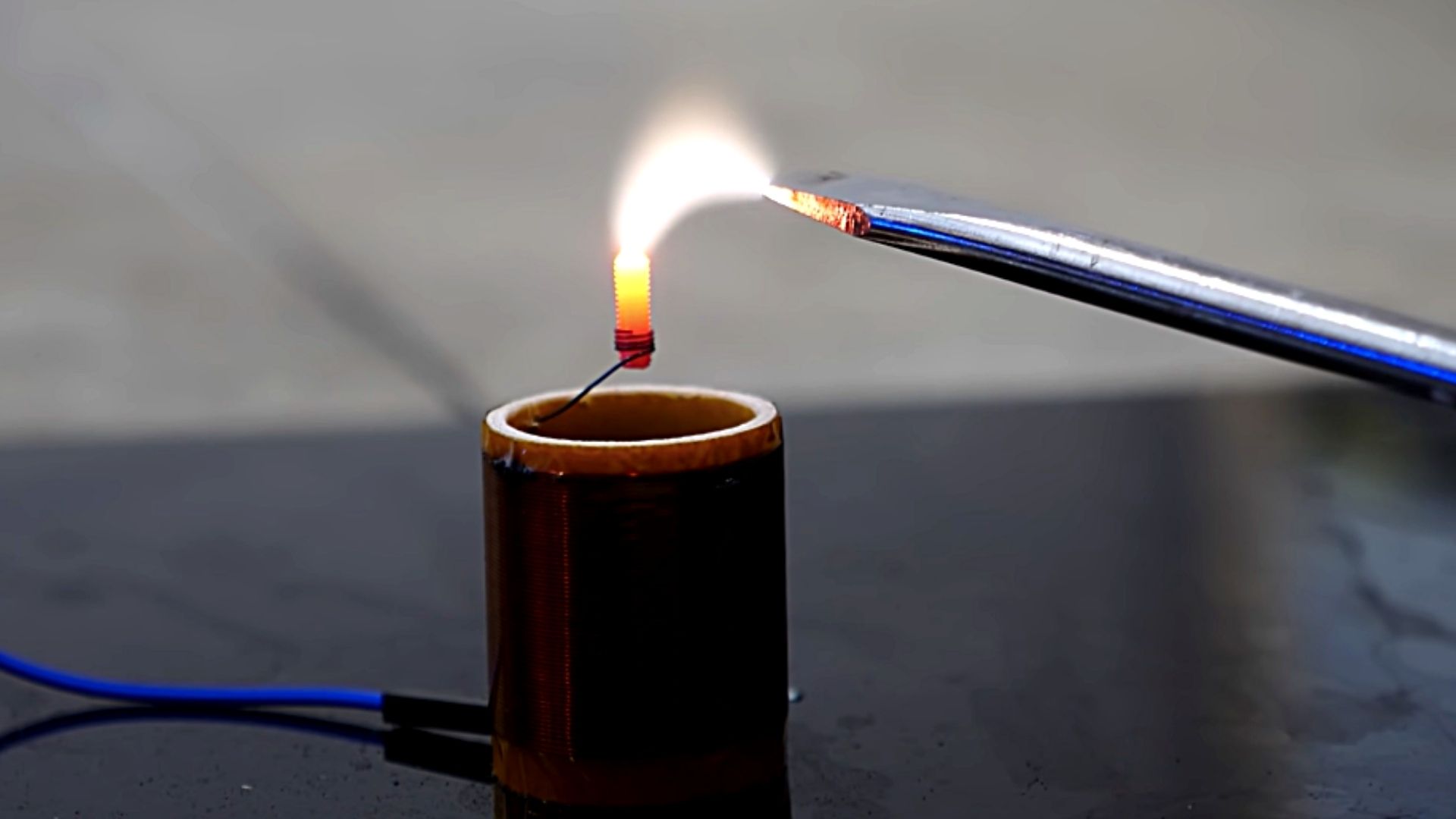 Plasma Candle Melts Steel With the World's Hottest Flame
