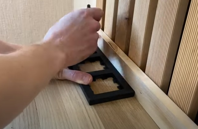 diy floating desk power
