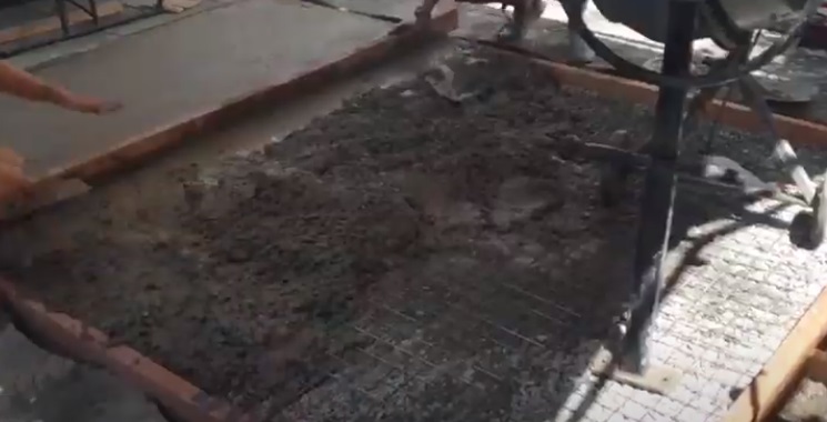 diy garden shed pour concrete