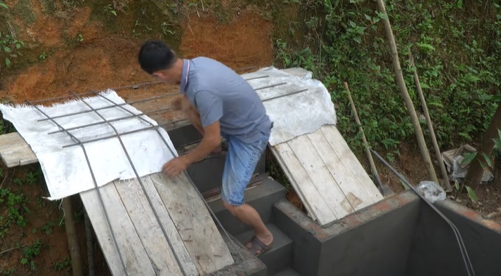 diy pool build slides