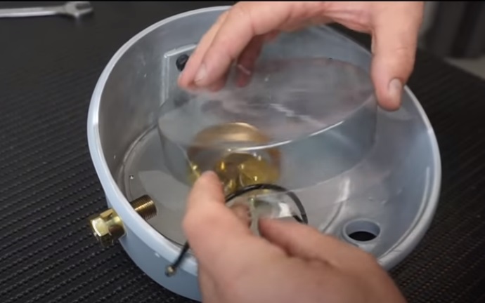 diy pressure gauge restore plastic cover