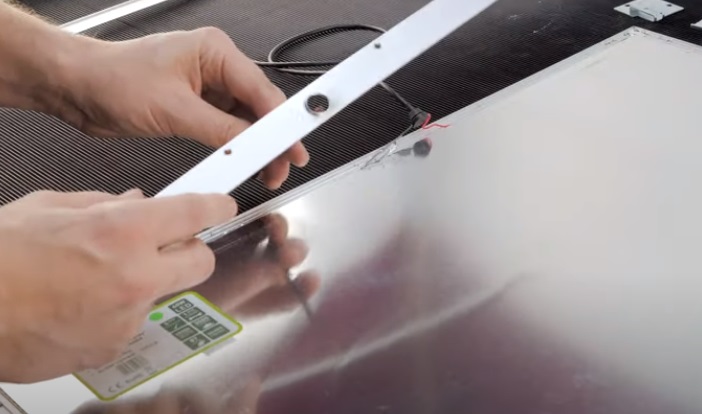 led light panel art rear strips