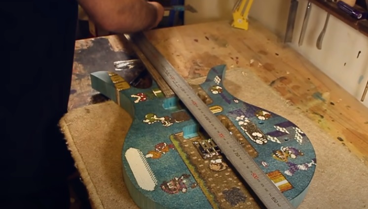 diy mario guitar bridge
